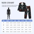 thumbnail image 4 of Disketp Butterfly Flower Skull Mens Pajama Set, Soft Warm Long Sleeve Sleepwear, Cozy Button-Down Pjs for Men-Medium, 4 of 7
