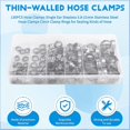 thumbnail image 4 of 130PCS Hose Clamps Single Ear Stepless, 4 of 5