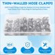 thumbnail image 4 of 130PCS Hose Clamps Single Ear Stepless, 4 of 5