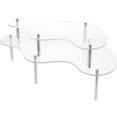 thumbnail image 1 of 1 Set Clear Acrylic Cake Stand Cake Holder Cupcake Dessert Table Display Stand, 1 of 8