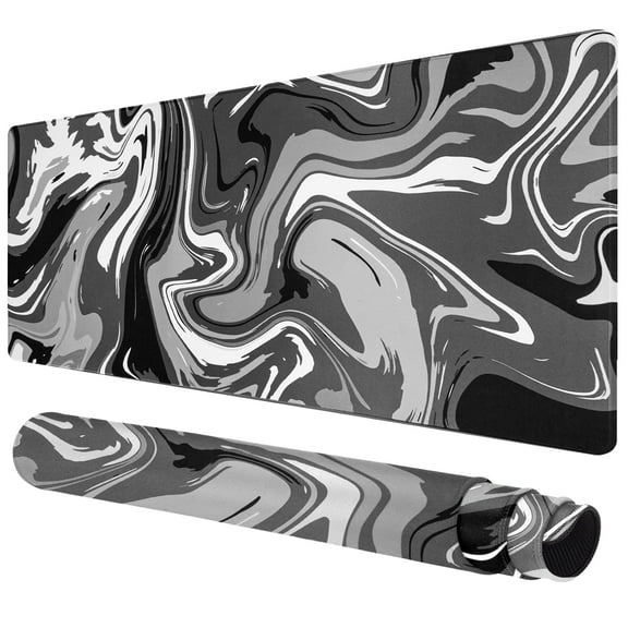 Gaming Mouse Pad - Large Mouse Pad with Non-Slip Base Stitched Edges, Desk Mat for Gamer, Office & Home