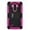 Pink, variant on LG G6 Case, Mignova Rugged Plastic Heavy Duty Armor Holster Defender Full Body Protective Hybrid Case Cover with Kickstand and Belt Swivel Clip for LG G6 2017 Release (Black)