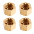 thumbnail image 2 of LEXSOMEO 4pcs Copper Flare Caps Flared Tube Fittings 1/8 Compression Caps Gas Line Caps, 2 of 5