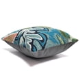 thumbnail image 4 of Liora Manne Frontporch On Holiday Indoor Outdoor Pillow Aqua, 4 of 4