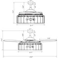 thumbnail image 6 of Fanaway 51104101 Sheridan 48-inch Satin Brass AC Ceiling Fan with Light, 6 of 7