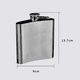 thumbnail image 3 of Petaca de acero inoxidable de 1/2/3/4/5/6/7/8/9/10/12/18 oz con bolsillo para embudo, petaca para whisky con tapa de rosca, 3 of 5