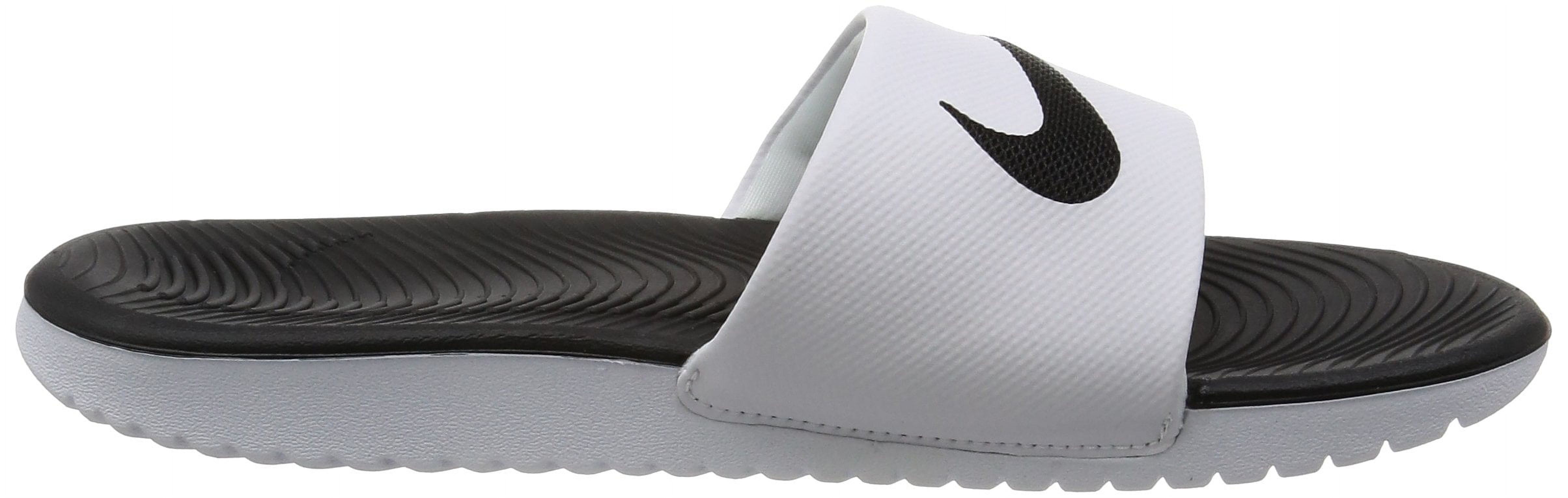 Nike Kawa Youth Slides White | Black Size 3 - image 4 of 7