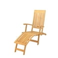 thumbnail image 2 of Grade-A Teak Wood Multi Position Steamer Lounger Chair (Furniture only), 2 of 3
