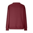 thumbnail image 3 of Yievot Oversized Crewneck Sweatshirt Women Long Sleeve Pullover Tops with Pockets, 3 of 7