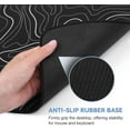thumbnail image 3 of Large Gaming Mouse Pad - Black and White Mouse Pad with Stitched Edges, Extended XL Mousepad with Anti-Slip Rubber Base, Ink Liquid Wave Desk Mat for Keyboard and Mouse(31.5x15.8 inch), 3 of 10