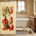 thumbnail image 3 of Erosebridal Fall Gnome Shower Curtain 72Wx84L,Apple Harvest Bathroom Shower Curtain,Cream, 3 of 6