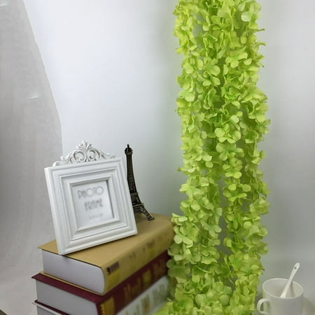 Green Floral Vine - Wedding Fake Flowers String Stripe Vine Leaf Artificial Flower Garland Floral Room Home Decoration New