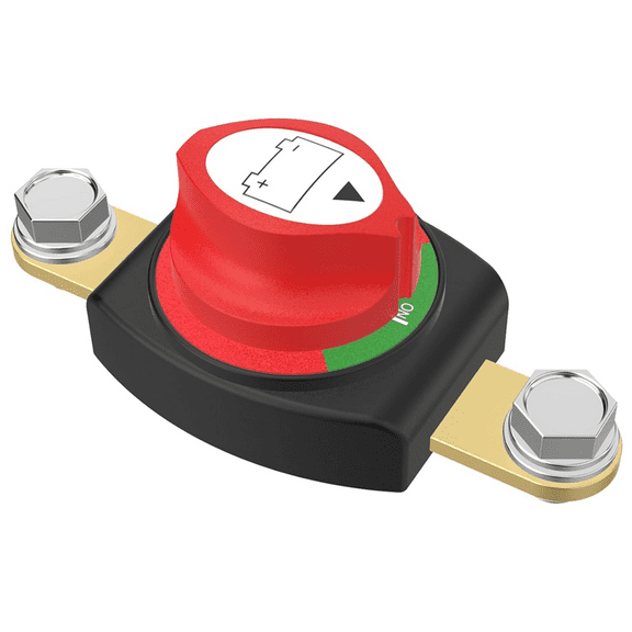Side Post Battery Disconnect Switch, Battery Cut Off Switch 12-48V Heavy Duty Battery Shut Off Switch for Car RV(on/Off)