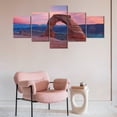thumbnail image 2 of TISHIRON 5PCS Framed Canvas Wall Art Set,50"x24"Arches at Sunset Canvas Art Decor, 2 of 7