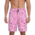 thumbnail image 3 of Lsque Breast Cancer Awareness2 Mens Sleep Pajama Shorts,Short Pajama Pants, Cotton Ultra-Soft Knit-Medium, 3 of 9