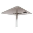 thumbnail image 3 of 32" Pneumatic Height Adjustable Square Cafe Table - White, 3 of 7