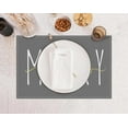 thumbnail image 2 of mubwai Merry Christmas Gold Placemats 12x18 Inch Set of 4 Xmas Winter Holiday Place Mats for Home Party Kitchen Dining Table Decorations Grey, 2 of 5