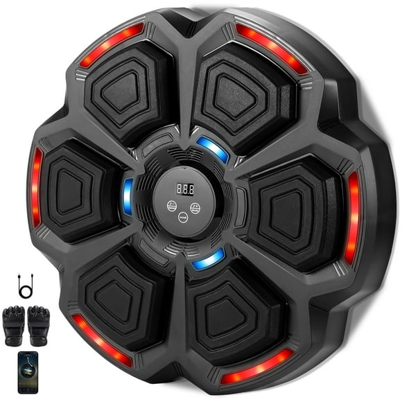 Máquina de boxeo musical Bufferzone LED Bluetooth montada en la pared