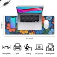 thumbnail image 5 of Long Mouse Pads for Desk,Pioneer Flower Floral Print Pattern Desk Mats on Top Of Desks, Desk Mouse Pad Extra Large with 3mm Non-Slip Base and Stitched Edge for Gaming,Office,Work,Home 31.5"x11.8", 5 of 6