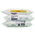 thumbnail image 4 of (8 pack) Equate Flushable Wet Wipes, Fragrance Free, 144 Wipes (3 Pack), 4 of 19