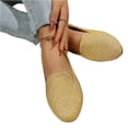 thumbnail image 5 of HTHLVMD V-Cut Slip-On Flats, Round Toe Everyday Flats, Womens Ballet Flats 2026 Pointed Toe Slip-On Dressy Flat Shoes Casual Lightweight Comfortable Business Work Loafer Shoes, Gold 9, 5 of 9