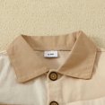 thumbnail image 6 of Annhoo Baby Boys Girls Button down Shirts Trendy Color Block Long Sleeve Collared Tops Toddler Fall Blouses with Pockets, 6 of 9