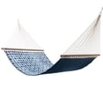 thumbnail image 1 of Hatteras Hammocks Large 13 ft L x 55 in W Quilted Sunbrella Hammock - Midori Indigo, 1 of 1