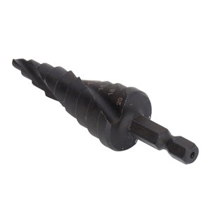 Perceuse à pas en spirale, perceuse en marche HSS Spiral Groove Pagoda Reamer Hex Shank Outil , Pour les perceuses sans fil métallique Forceuses à grand impact Perceuses de puissance d'amorçage