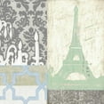 thumbnail image 2 of Vision Studio 12x12 Black Ornate Wood Framed with Double Matting Museum Art Print Titled - Paris Tapestry II, 2 of 4