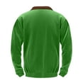 thumbnail image 3 of Men'S Christmas Sweaters Mock Neck Quarter Zip up Pullover Z-Red 2XL 9, 3 of 3