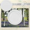 thumbnail image 3 of Ambesonne Floral Place Mats Set of 4, Bluebells Forest Rural, Standard Size, Purple Yellow Green, 3 of 6