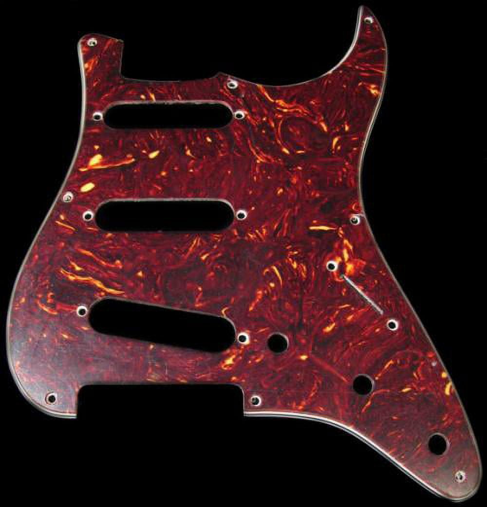 Fender Vintage-Style Pickguard, Stratocaster, 8-Hole - Tortoise Shell Tortoise Shell Stratocaster - 8 Hole Modern Pickguard