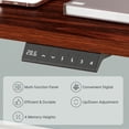 thumbnail image 7 of FLEXISPOT 48"x30" Home Office Height Adjustable Standing Desk with Hooks, Ergonomic Electric 2-Stage Stand Up Computer Desk, Gray and Mahogany, 7 of 7