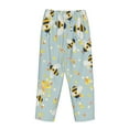 thumbnail image 5 of Junzan Bees Women'S Pajama Pants Drawstring Comfy Sleep Bottoms With Pockets, 5 of 9