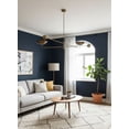 thumbnail image 2 of Mid Century 2 Light Curved Pendant Modern Raw Brass Sputnik chandelier light Fixture, 2 of 7