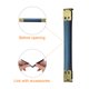 thumbnail image 3 of Uxcell 24Pcs Marco Flexible Interno de Metal, 10cm/3.9" Marco de Monedero con Bisagras para Bolsos DIY, Bronce, 3 of 7