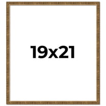 19x21 Frame Gold Kingsley Distressed Solid Wood Picture Frame Width 0.75 Inches | Interior Frame