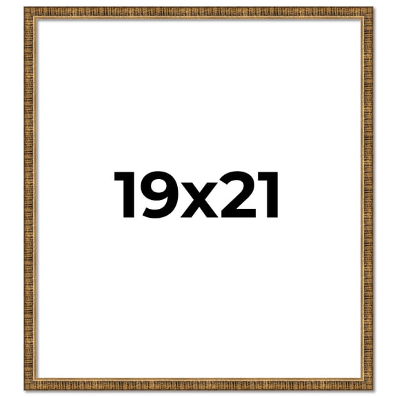 19x21 Frame Gold Picture Frame - Complete Modern Photo Frame Includes UV Acrylic Shatter Guard