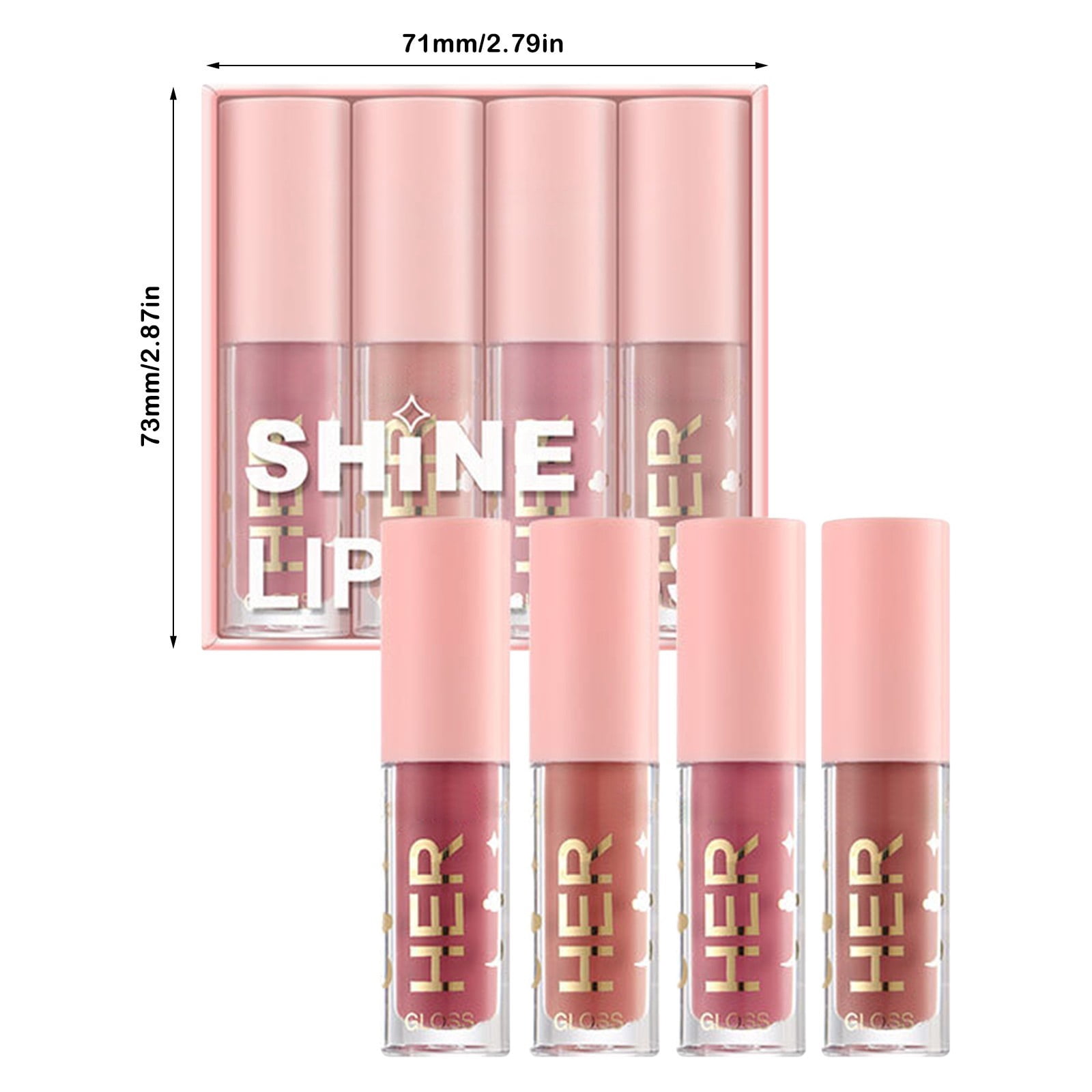 Water Gloss Lip Gloss Hazelnut Swirl Lipstick Tint for Wink Lipstick en Star Beauty Crushed Lip Color 3d Lip Plumper Bottles Lipstick Bright Lip Gloss Lip Bar Lip Gloss Bundle of Lip Gloss