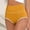 Yellow, variant on VONCOS Womens High Waisted Tummy Control Panties, Stretchy Nylon Spandex No Roll Full Coverage, Pink Size 2XL - 1 Piece for Everyday Wear, Lounging & Office