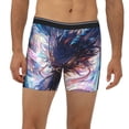 thumbnail image 2 of Salouo Urban Style Colorful Dragon Pattern Men's Boxer Briefs, Soft & Breathable Underwear Elastic Waistband Briefs for Men,1-Pack, 2 of 7