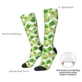 thumbnail image 6 of Fotbe Avocado And Tropical Palm Leaves print Women's Men's Novelty Crew Socks Cotton Socks Knee High Socks for Walking,Running,Nurses,Pregnancy, 6 of 8
