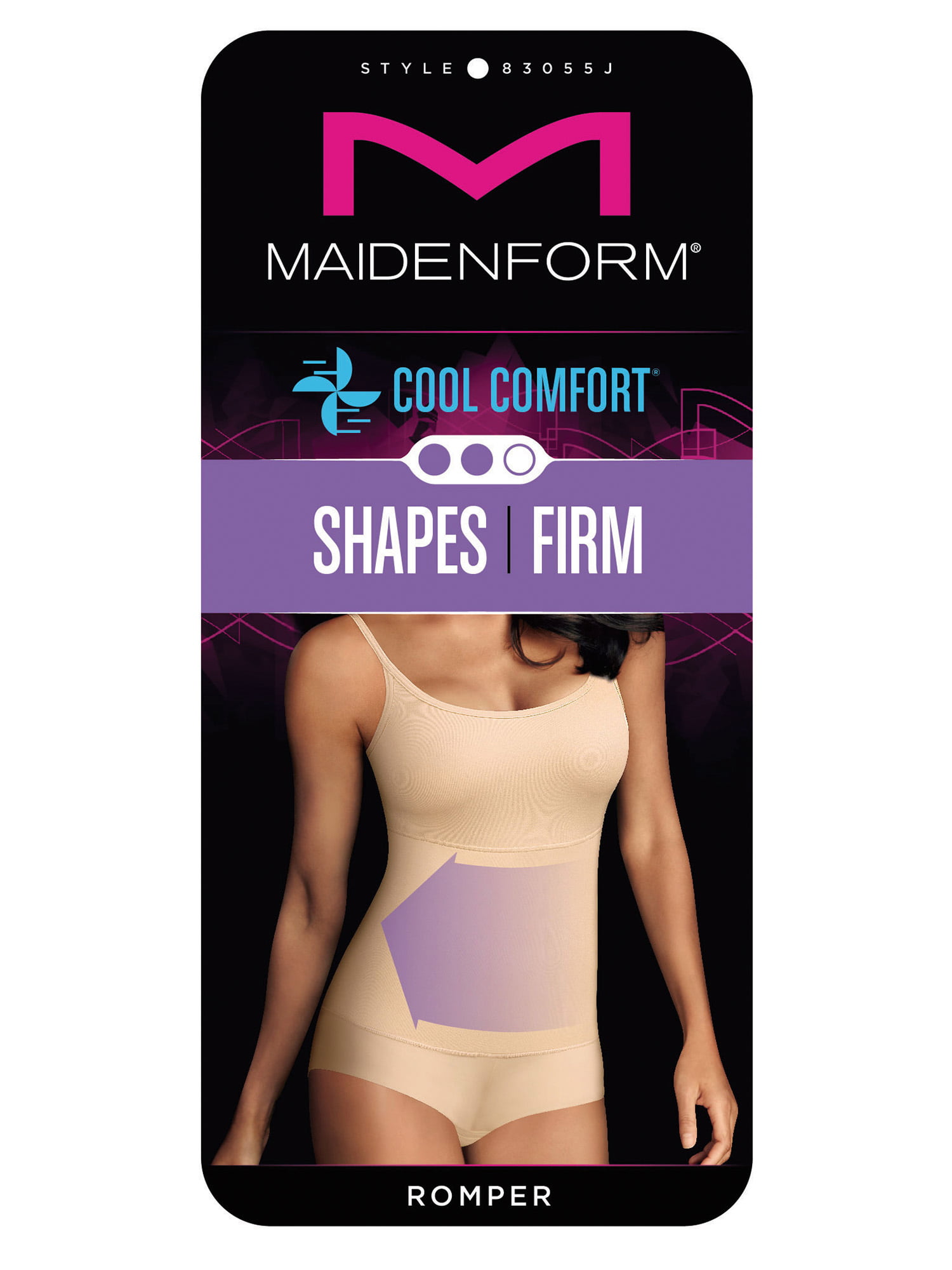 FLEXEES by Maidenform Firm Control Shapewear Romper, Style 83055