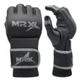 thumbnail image 4 of MRX MMA Mens Sparring Grappling Gloves Training Muay Thai Adjustable Wrist Wrap Silver Small, 4 of 5