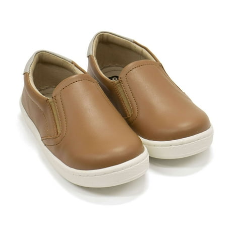 

Old Soles Boys Hoff Style Slip-On Sneaker Tan \ Gray 32 EU (1 US) M US
