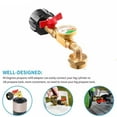 thumbnail image 5 of Propane Tank Elbow Refill Filler Adapter with Gauge Bottle Grill Tank, 5 of 9