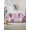 Lavender Purple, variant on Blue Floral Couch Cover, Spring Flowers Plants Patchwork Grid Bohemia Sofa Cover Blanket for Loveseat Couches, Sectional Sofa Slipcover Furniture Protector for Living Room Bedroom 71''x118''