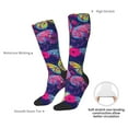 thumbnail image 4 of Naloa Paint Butterflies Thigh High Socks Extra Long Stretchy Sock Women Over Knee High Opaque Stocking Daily Wear, 4 of 6