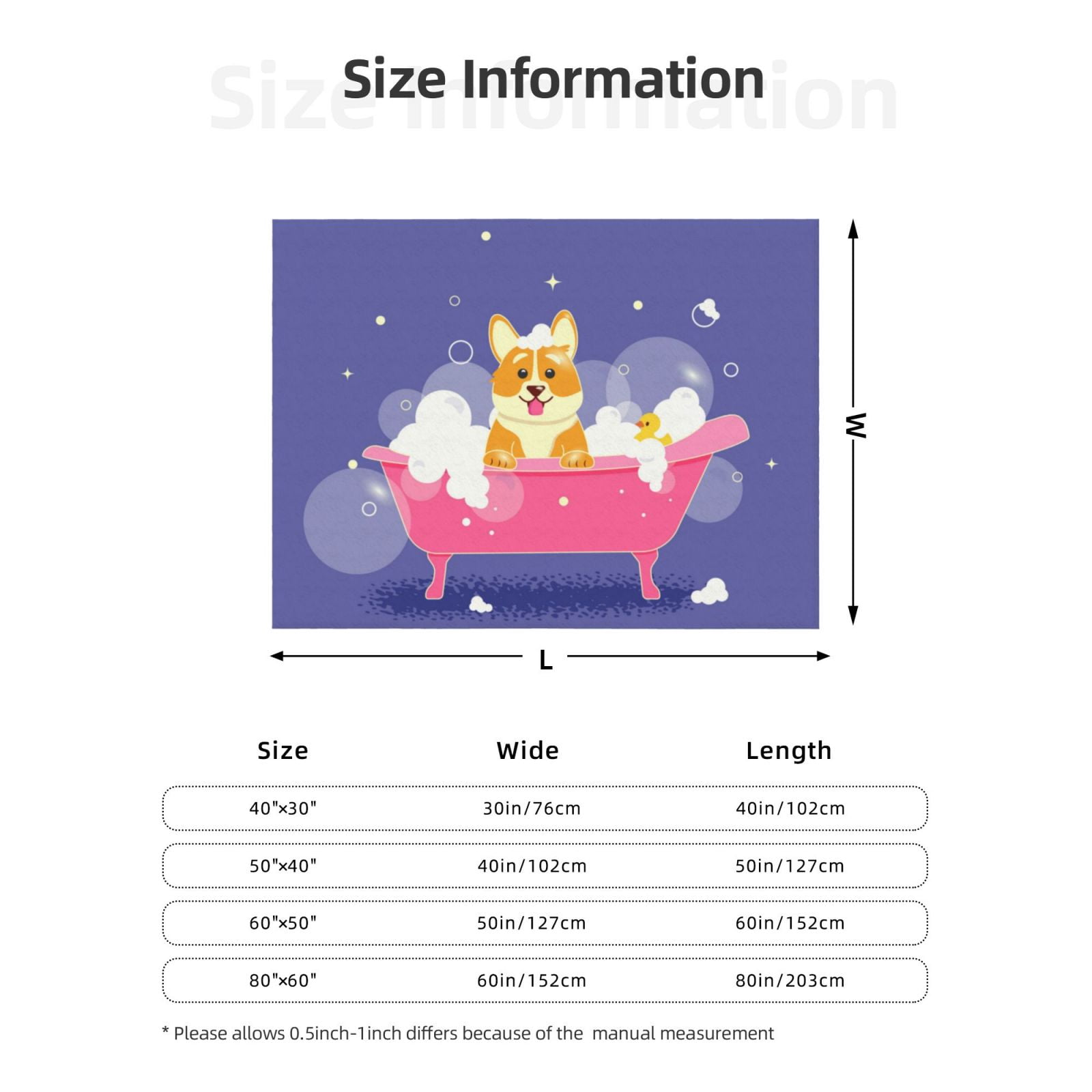 Throw Blanket for Couch - Dog Washes in a Pink Bath Soft Comfy Lightweight Cozy Warm Throw Blanket, Fuzzy Plush Flannel Blanket & Throws for Sofa and Bed All Season