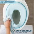 thumbnail image 6 of Todays Kids Toddler Potty Training Seat - Toddler Toilet Seat Attachment for Boys & Girls w/Splash Guard, Non-Slip Grip for Secure Fit, Fits Standard Round & Oval Toilets, Storage Hook Included, Blue, 6 of 7